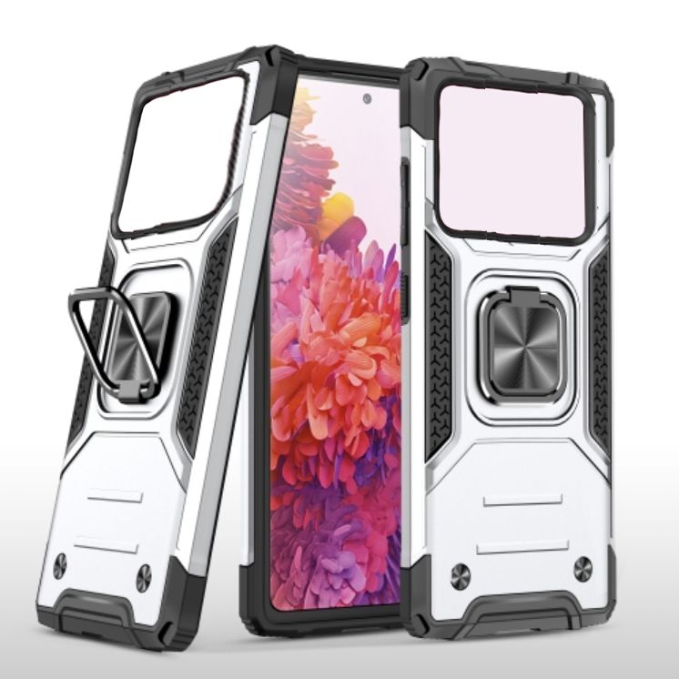 

Противоударный чехол для Xiaomi Poco M4 Pro серебро, Серебристый