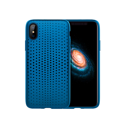 фото Чехол-накладка tpu rock dot series для apple iphone x/xs, синий