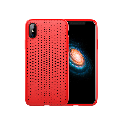 фото Чехол-накладка tpu rock dot series для apple iphone x/xs, красный