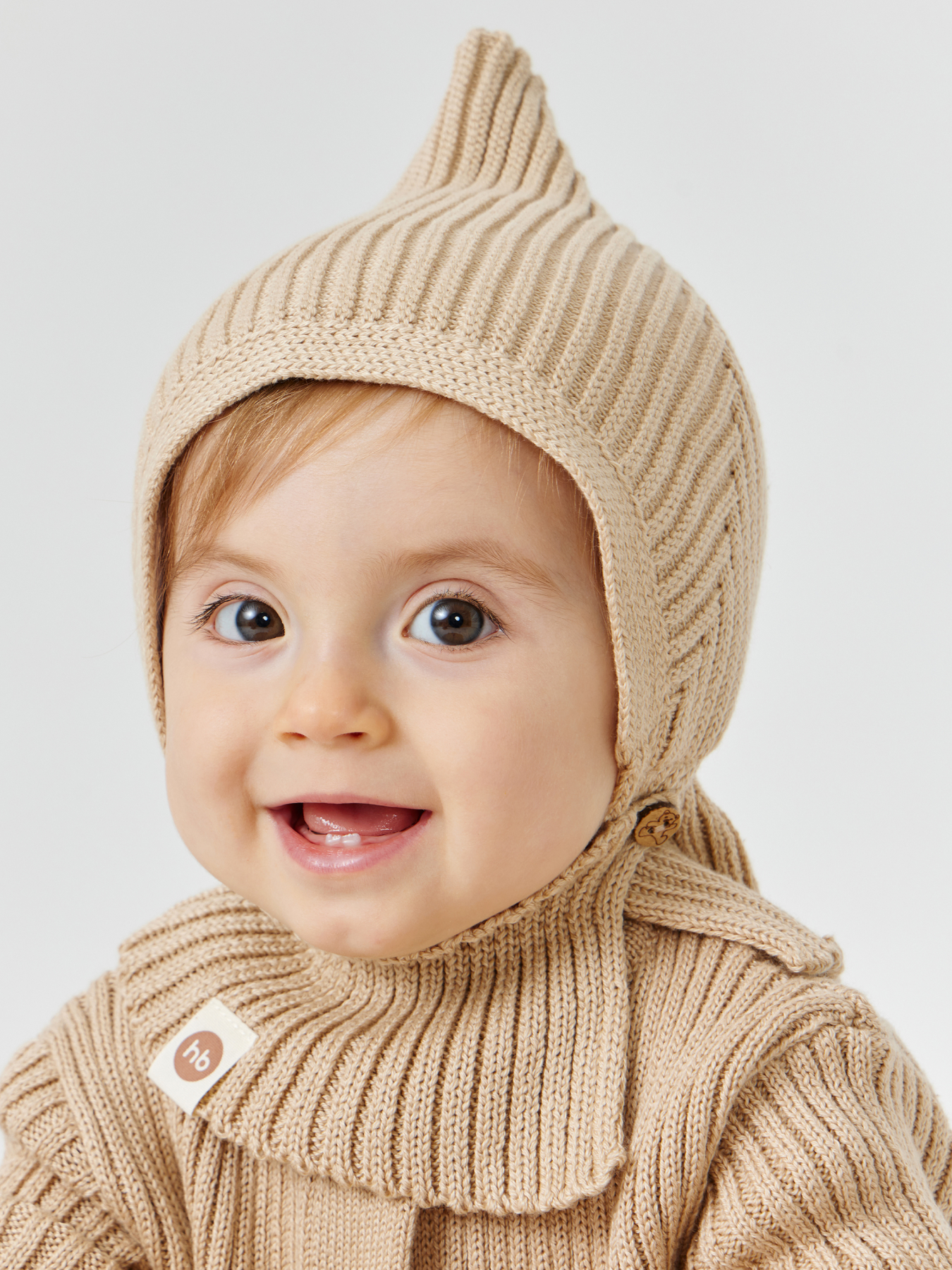 

Шапка детская Happy Baby 88513, beige, размер 44, Бежевый, 88513