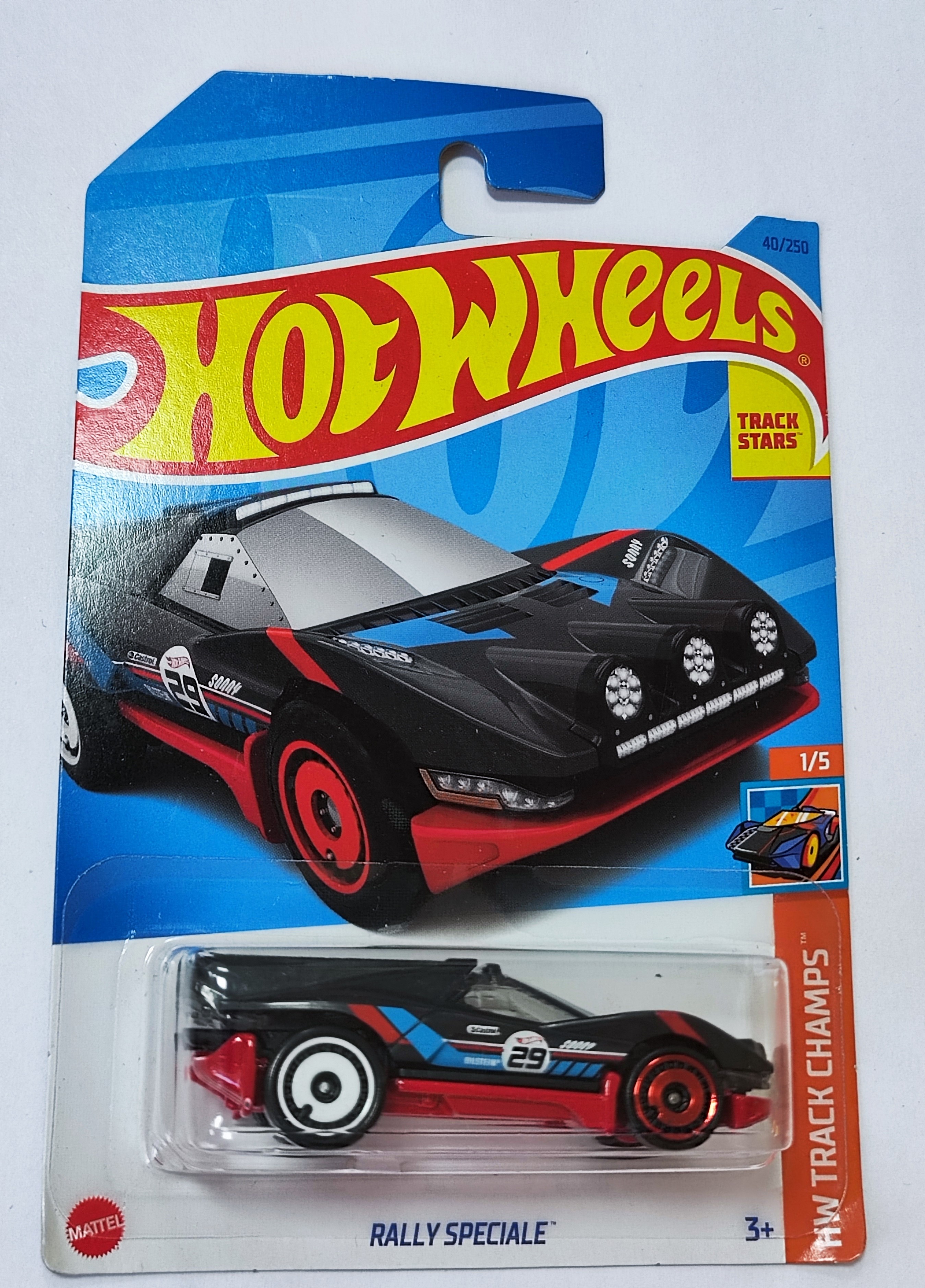 

Машинка Hot Wheels базовой коллекции RALLY SPECIALE черная C4982/HKG29, Голубой;красный;черный, C4982/HKG29