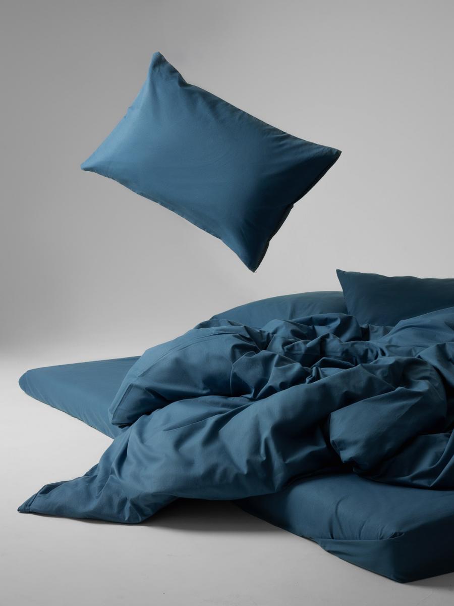 

Постельное Белье Urban Family Темно-бирюзовый 815 Перкаль однот. семейное 70х70