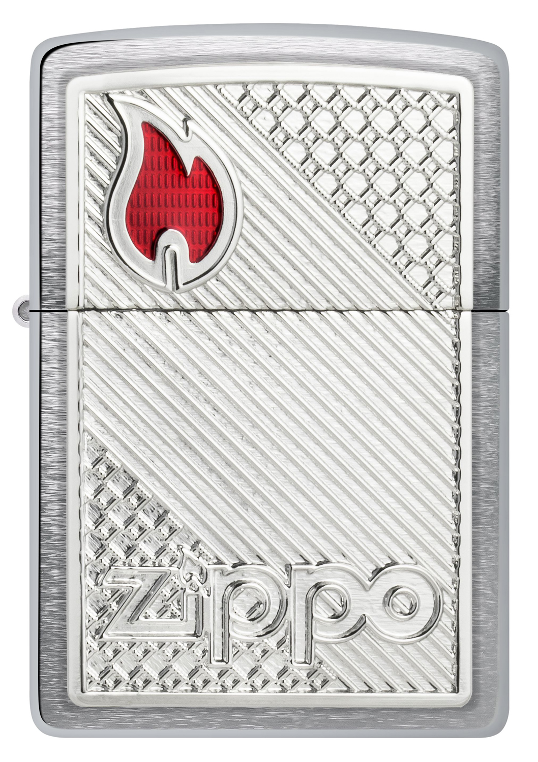 Бензиновая зажигалка ZIPPO Classic 48126 с покрытием Brushed Chrome