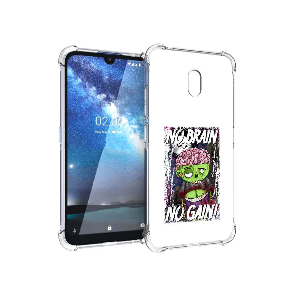 

Чехол MyPads Tocco для Nokia 2.2 глупый зомби (PT134721.103.289), Прозрачный, Tocco