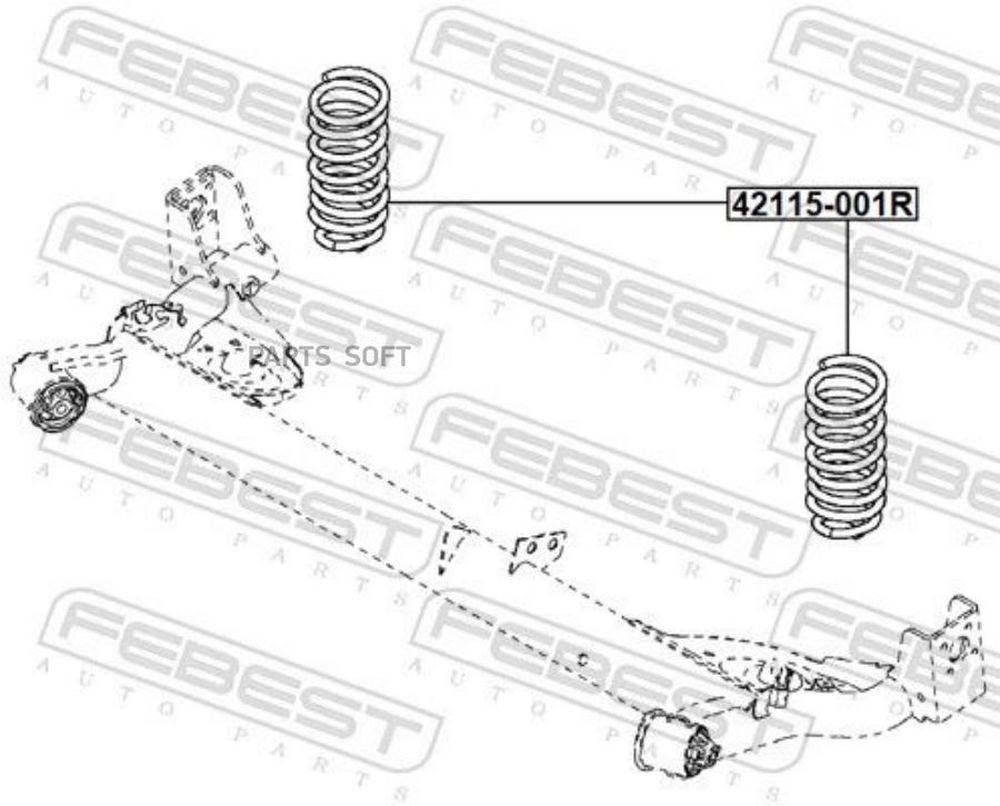 Пружина подвески LADA LARGUS 12-