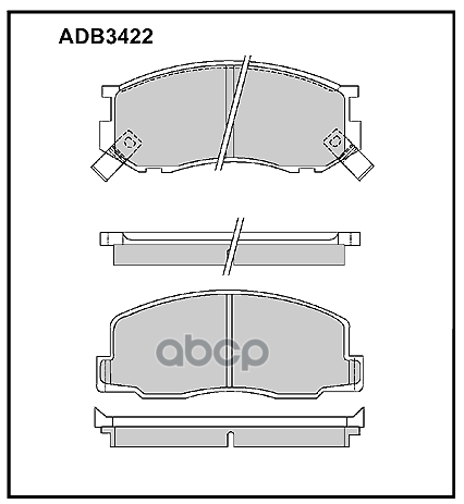 

Тормозные колодки ALLIED NIPPON adb3422hd