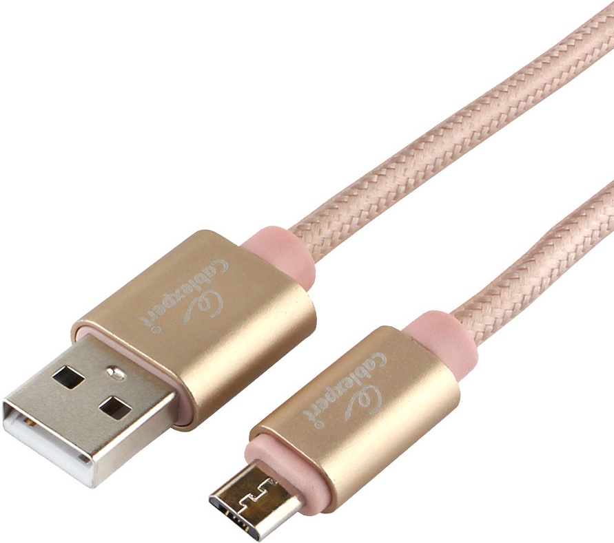 Кабель Cablexpert USB - Micro-USB, 4.5 А, 1.8 м, золотой (CC-U-mUSB01Gd-1.8M)