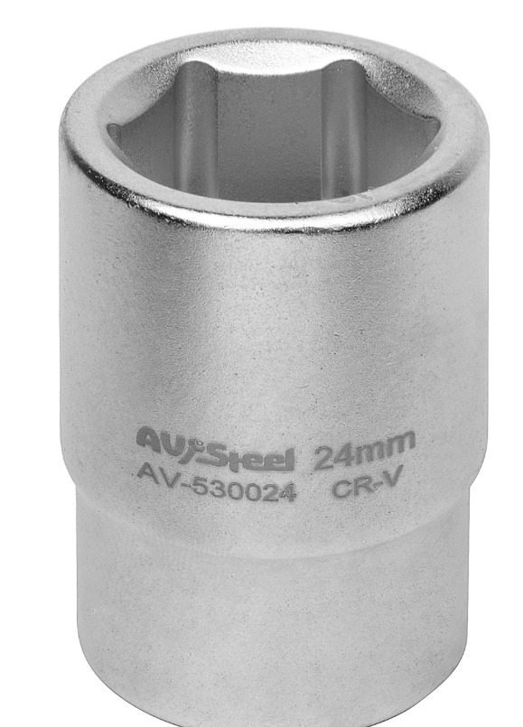 

Головка 3/4", шестигранная, 24 мм "AV Steel", AV-530024