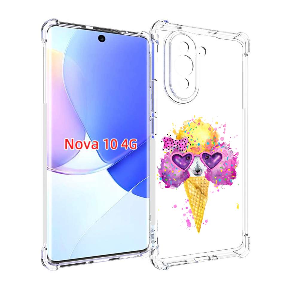 

Чехол MyPads Рожок для Huawei Nova 10, Прозрачный, Tocco