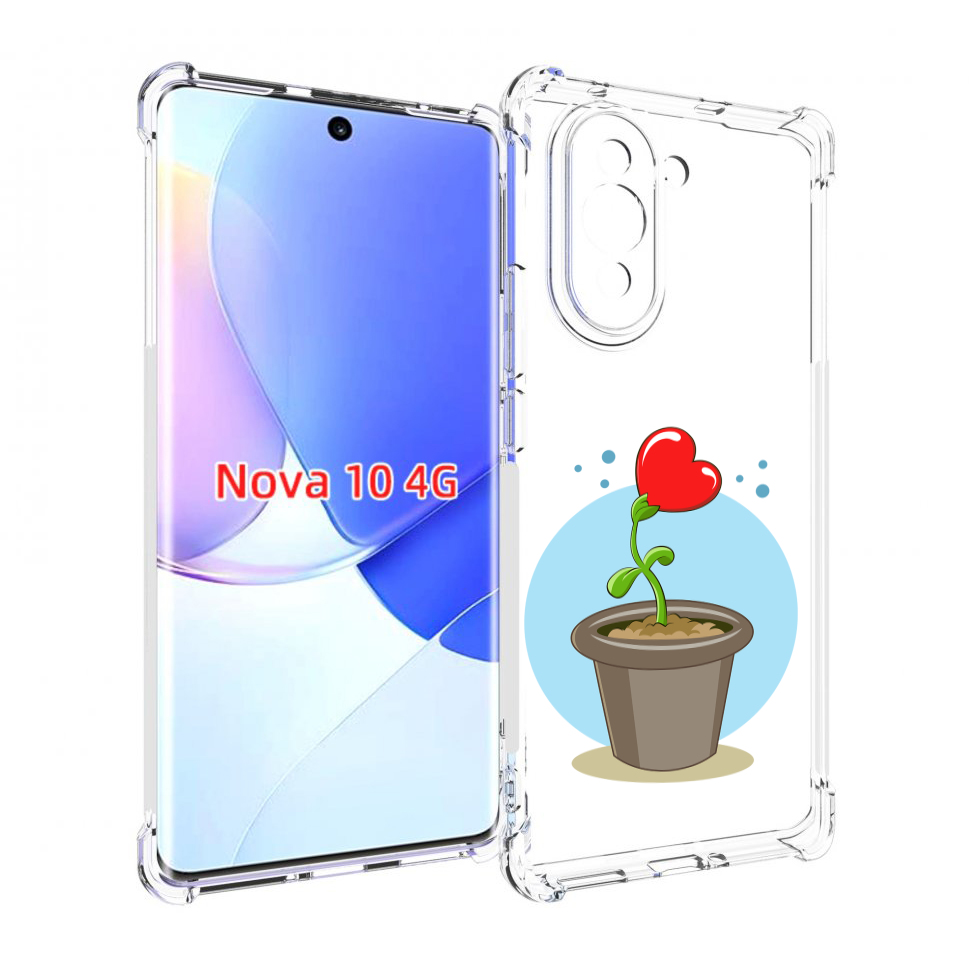 

Чехол MyPads Растение любви 14 февраля для Huawei Nova 10, Прозрачный, Tocco
