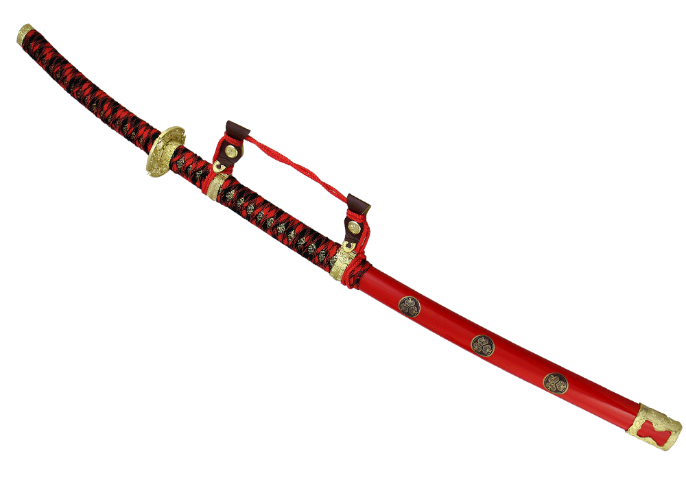 

Меч самурайский тачи красный D-50041-RD-KA