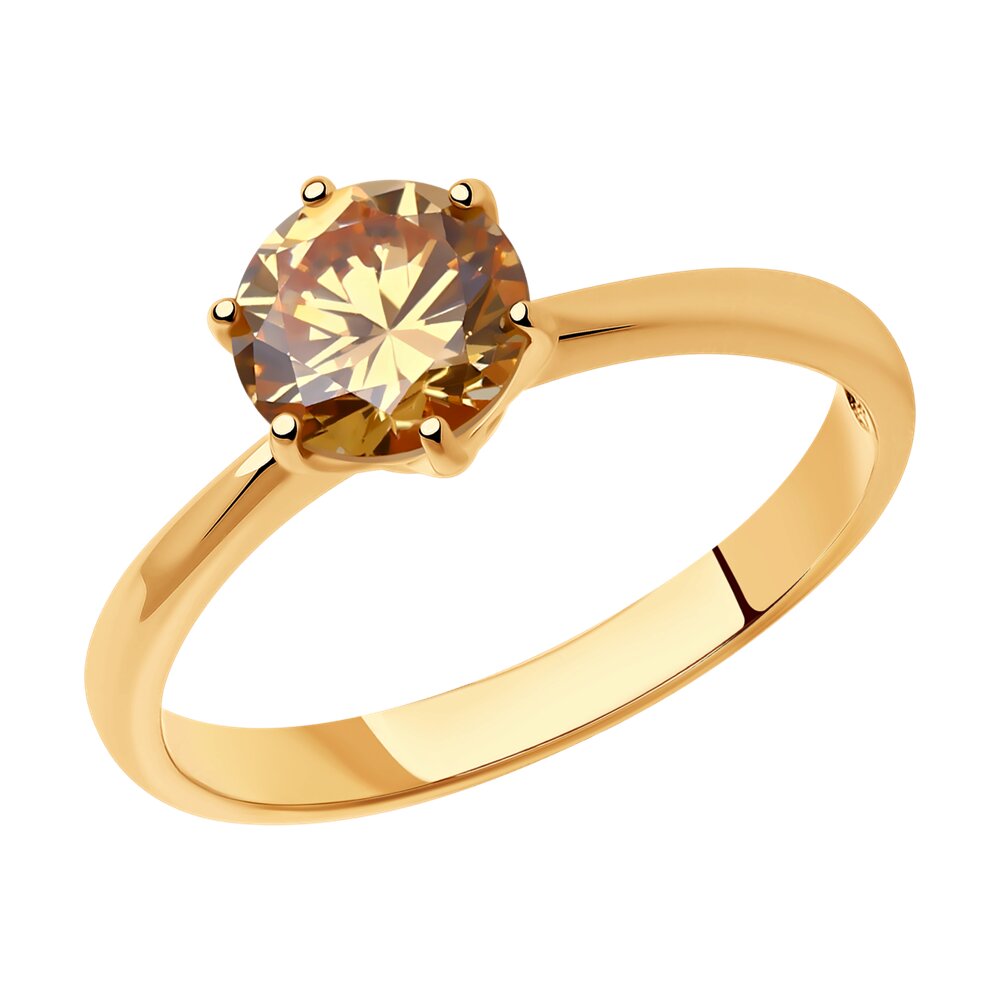 

Кольцо из серебра р.  Diamant 93-110-01633-2, фианит, 93-110-01633-2
