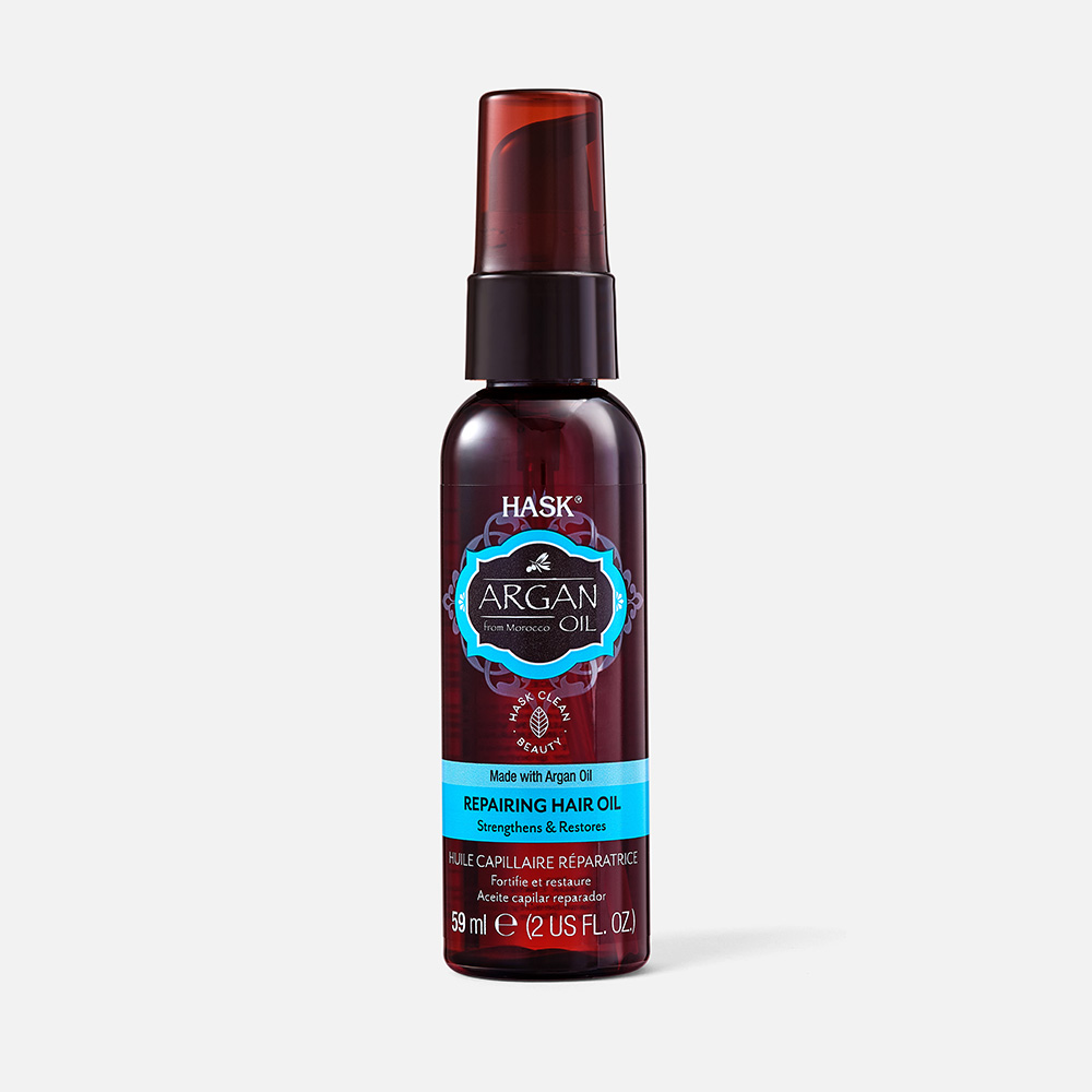 Масло для волос HASK Argan Oil Repairing Shine Hair Oil с экстрактом арганы 59 мл