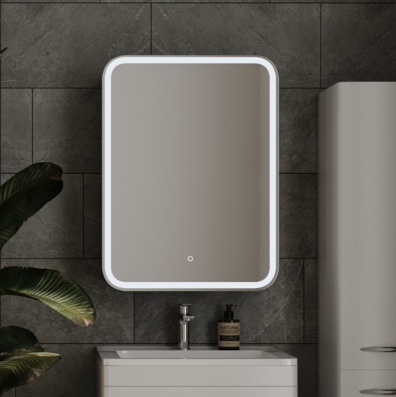 

Зеркало-шкаф Style Line Каре 55 L с подсветкой и сенсором, СС-00002373, Белый, Каре 55 L