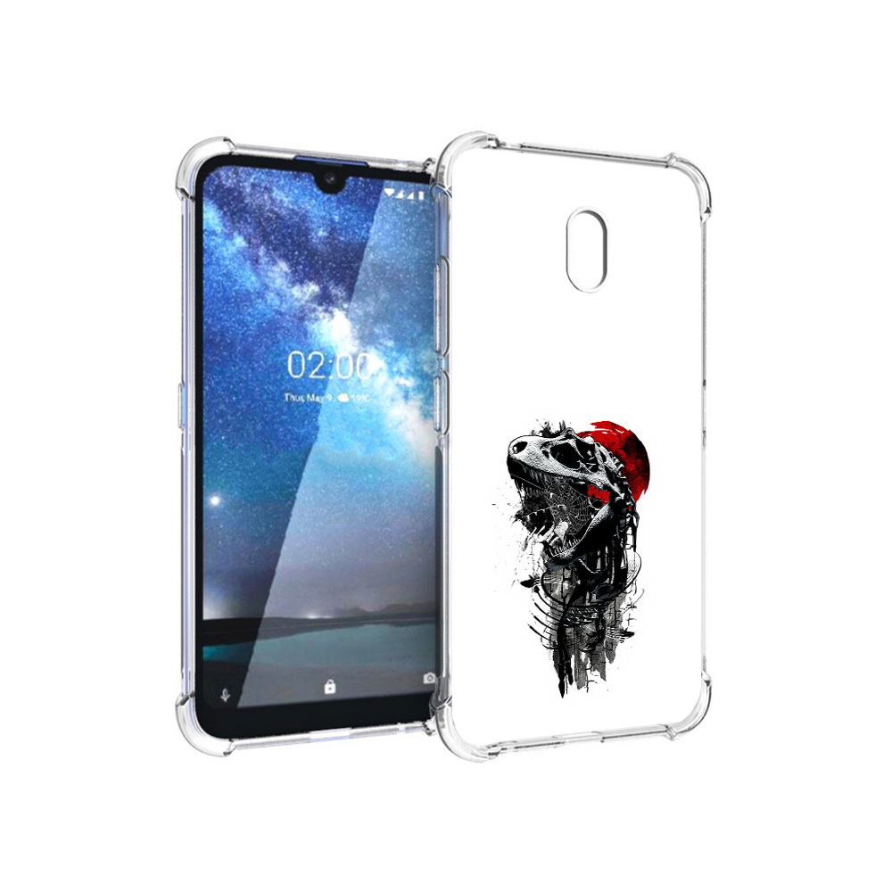 

Чехол MyPads Tocco для Nokia 2.2 вымерший динозавр (PT134721.103.284), Прозрачный, Tocco