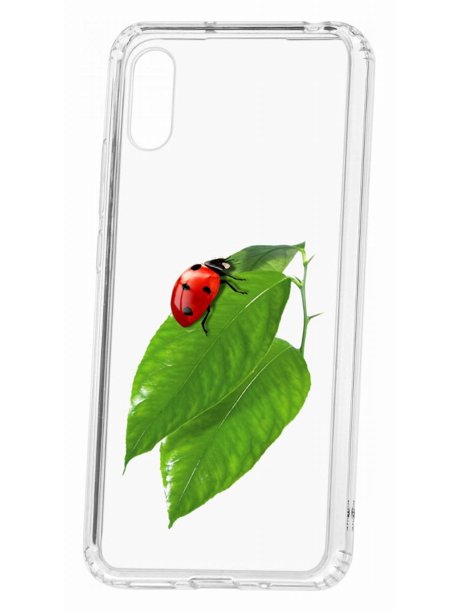 Чехол на Redmi 9A с принтом Kruche Print Ladybug,противоударный бампер,с защитой камеры