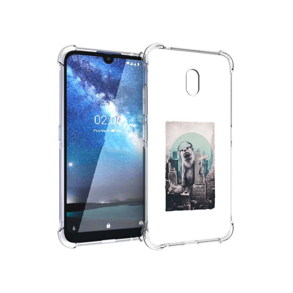 

Чехол MyPads Tocco для Nokia 2.2 выдра в городе (PT134721.103.283), Прозрачный, Tocco