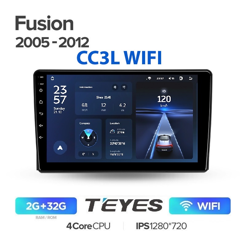 

Магнитола Teyes CC3L WIFI 2/32 Ford Fusion 2005-2012, CC3L WIFI