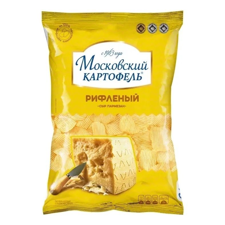 Чипсы картофельные Московский Картофель маринованные огурцы 120 г 130₽