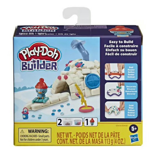 

Набор для лепки Play-Doh Builder мини животные, Красный;желтый