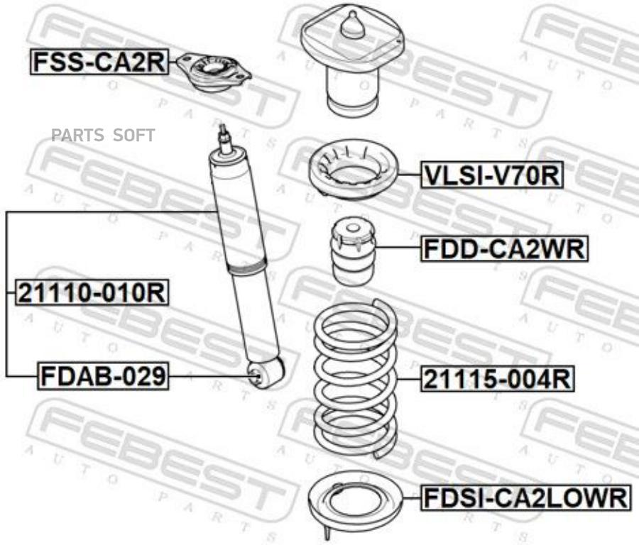 Пружина подвески FORD MONDEO -15