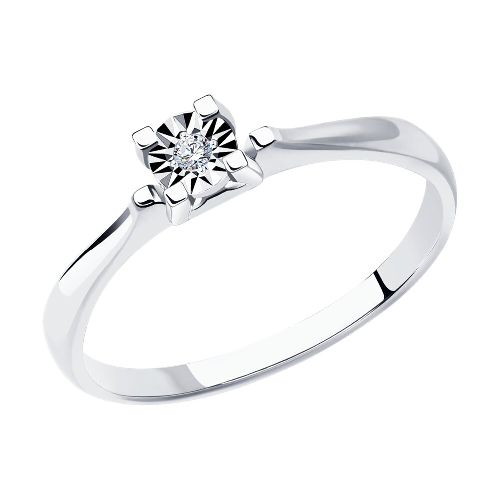 

Кольцо из белого золота с бриллиантом р. 16 Diamant 52-210-01440-1, 52-210-01440-1