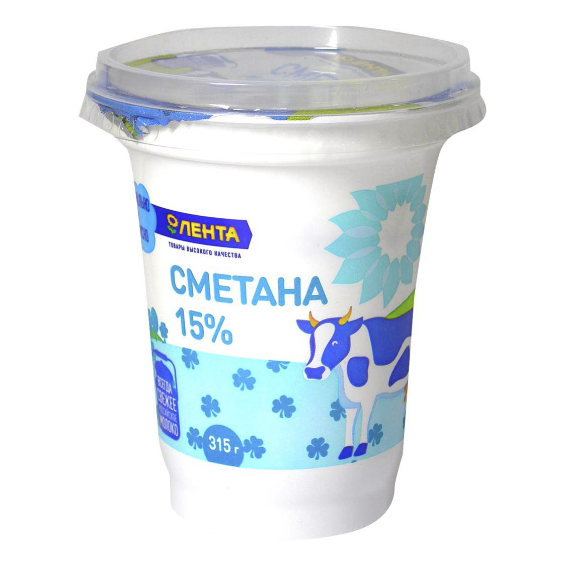 

Сметана Лента 15% 315 г