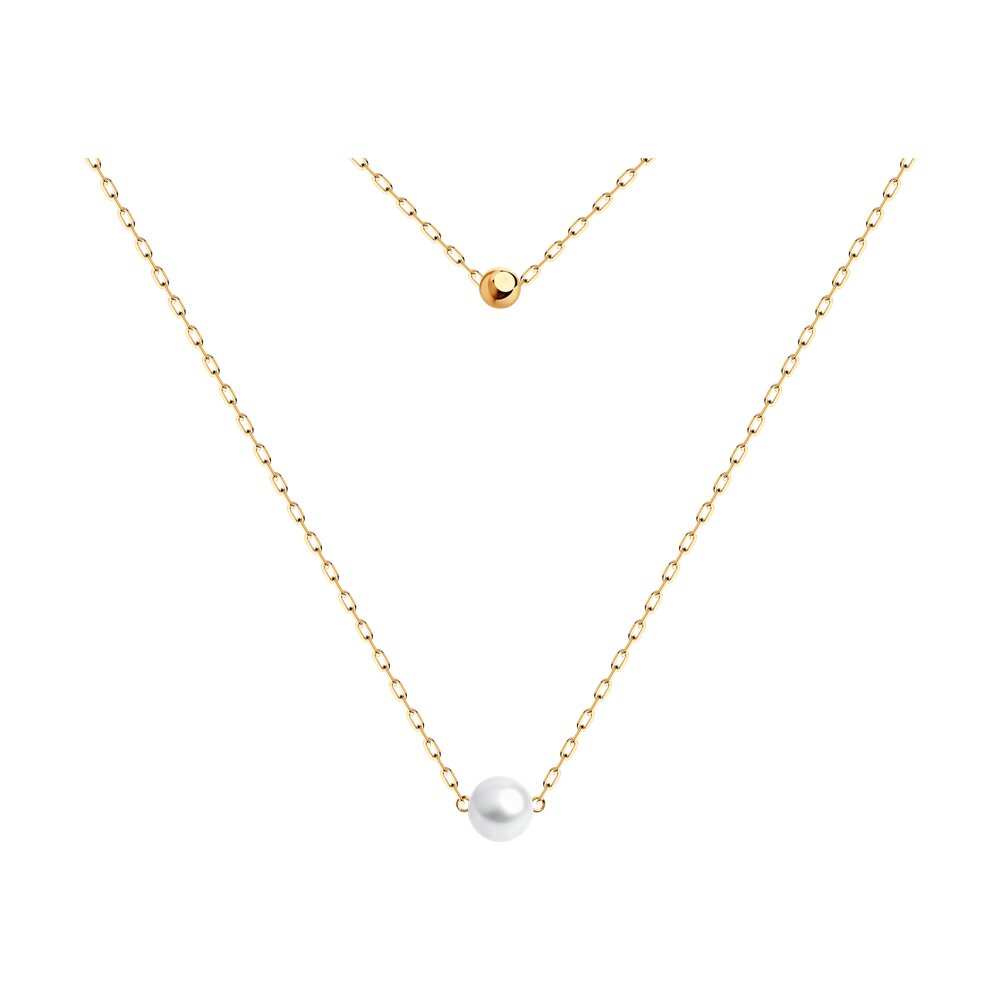 

Колье из красного золота 43 см Diamant 51-370-01822-1, жемчуг культивированный, 51-370-01822-1