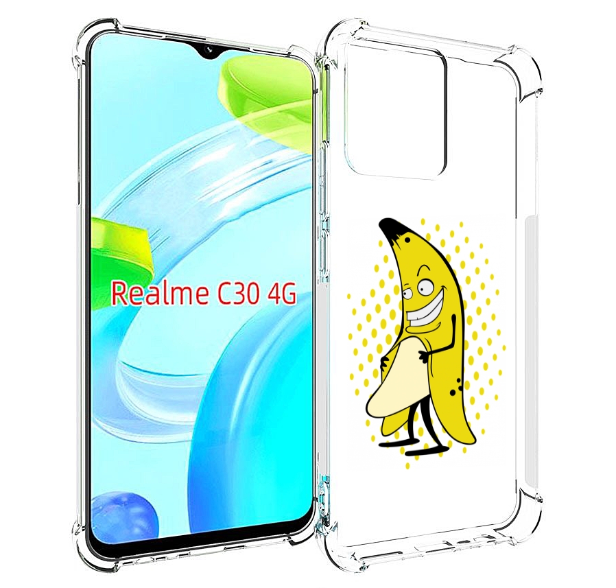 

Чехол MyPads Раздетый-банан для Realme C30 4G / Narzo 50i Prime, Прозрачный, Tocco