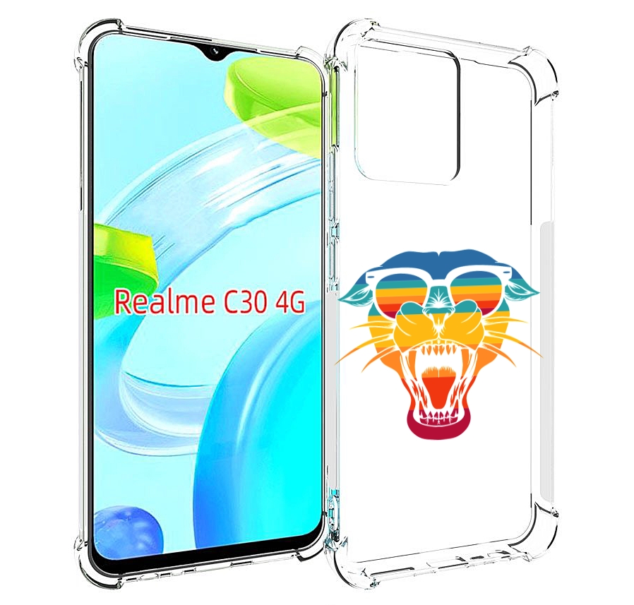 

Чехол MyPads Радужная-пантера для Realme C30 4G / Narzo 50i Prime, Прозрачный, Tocco