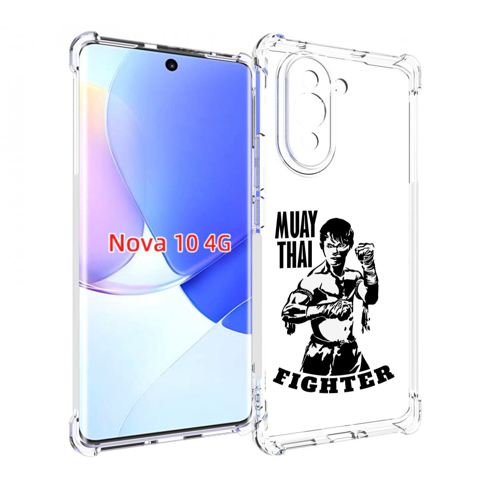 

Чехол MyPads Единоборства муайтай для Huawei Nova 10, Прозрачный, Tocco