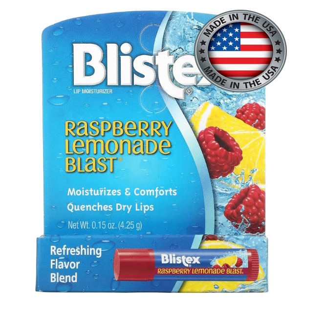 увлажняющий бальзам для губ Blistex малиновый лимонад 4.25 г сумка для бега на молнии малиновый