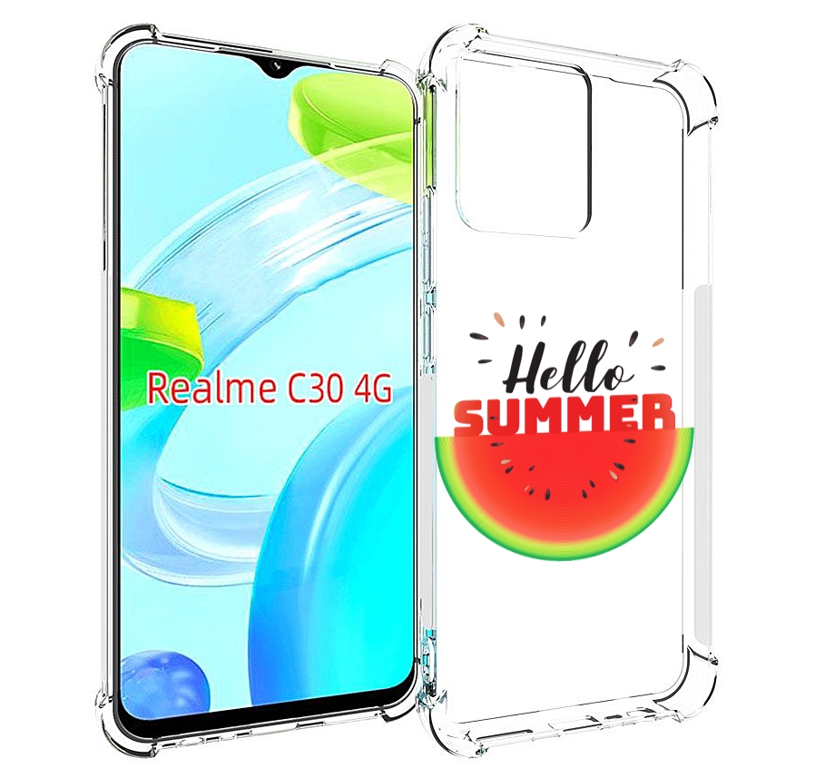 

Чехол MyPads Привет-лето для Realme C30 4G / Narzo 50i Prime, Прозрачный, Tocco
