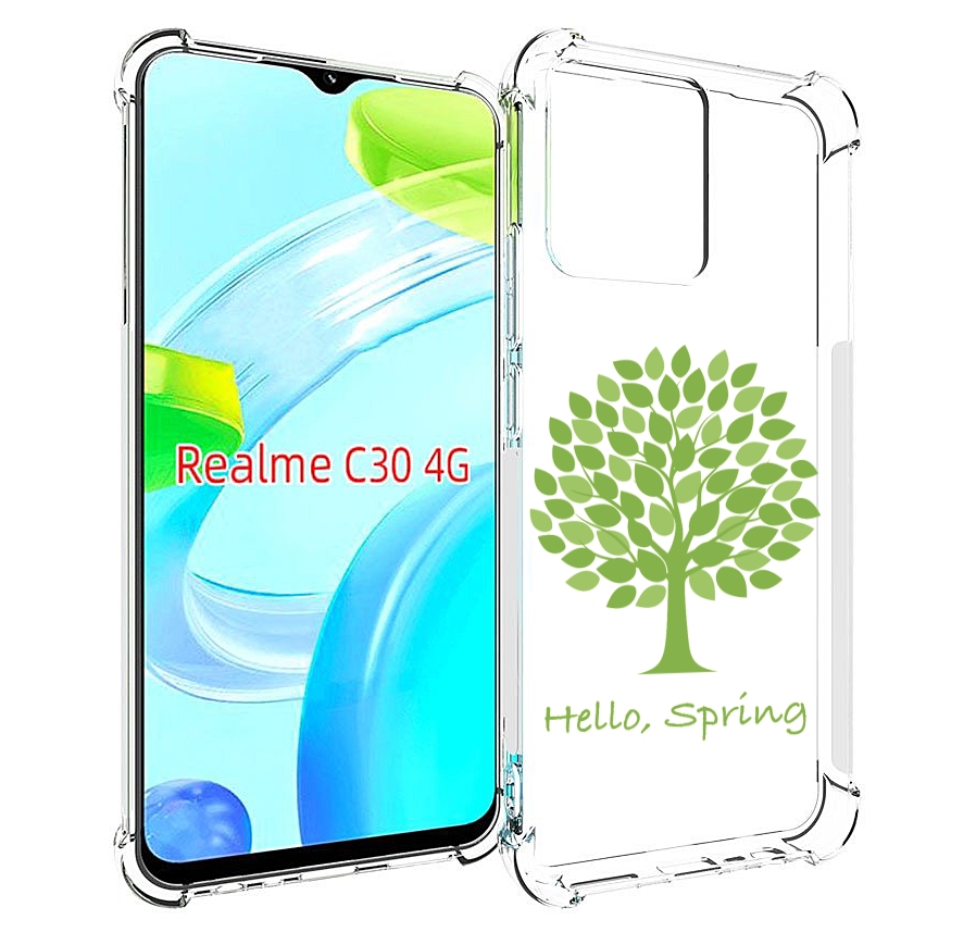 

Чехол MyPads Привет-весна для Realme C30 4G / Narzo 50i Prime, Прозрачный, Tocco