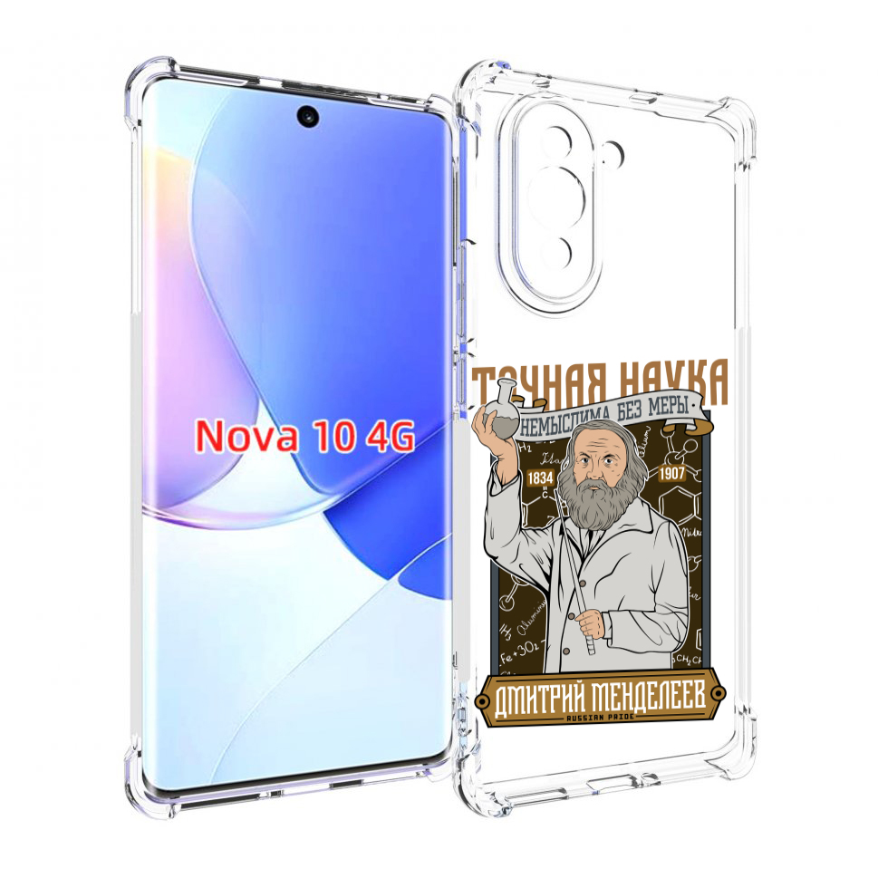 

Чехол MyPads Дмитрий Менделеев для Huawei Nova 10, Прозрачный, Tocco