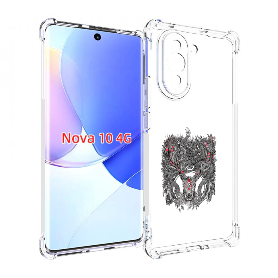 

Чехол MyPads Дизайнерские_676 для Huawei Nova 10, Прозрачный, Tocco