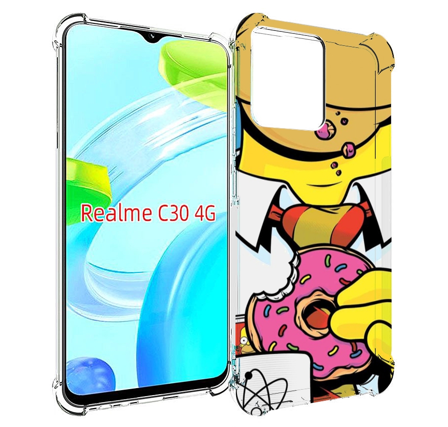 

Чехол MyPads Пончик для Realme C30 4G / Narzo 50i Prime, Прозрачный, Tocco