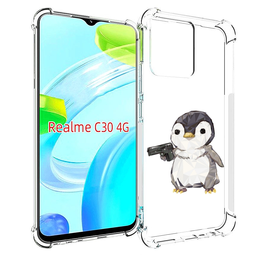 

Чехол MyPads Пингвин детский для Realme C30 4G / Narzo 50i Prime, Прозрачный, Tocco