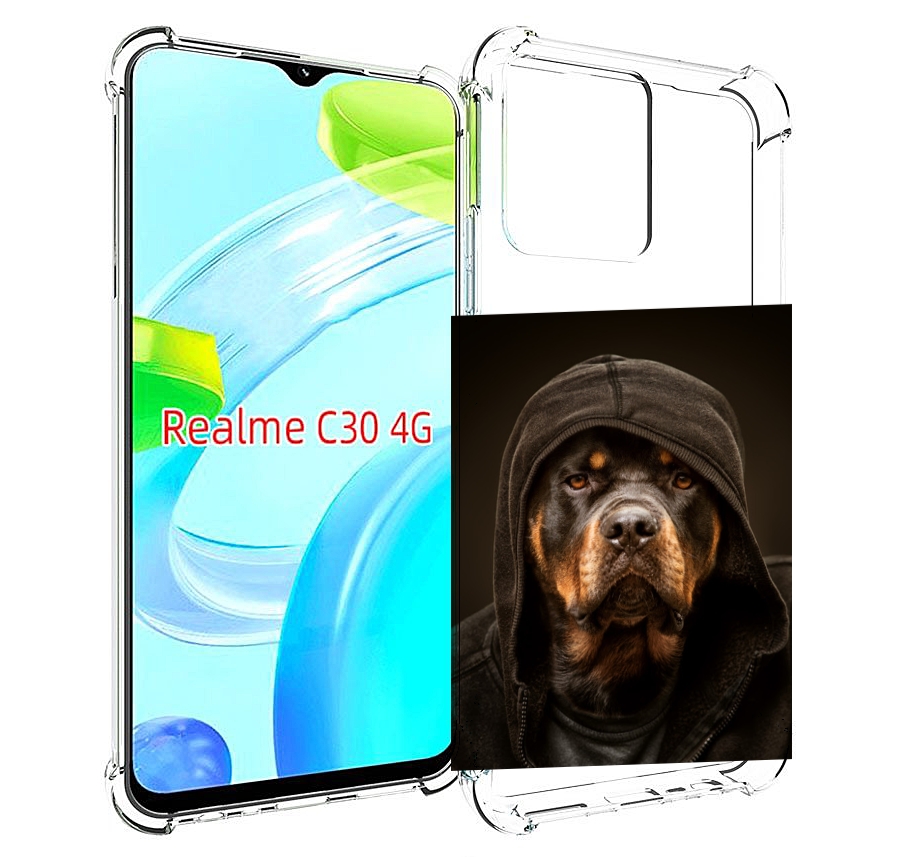

Чехол MyPads Пес-барбос для Realme C30 4G / Narzo 50i Prime, Прозрачный, Tocco