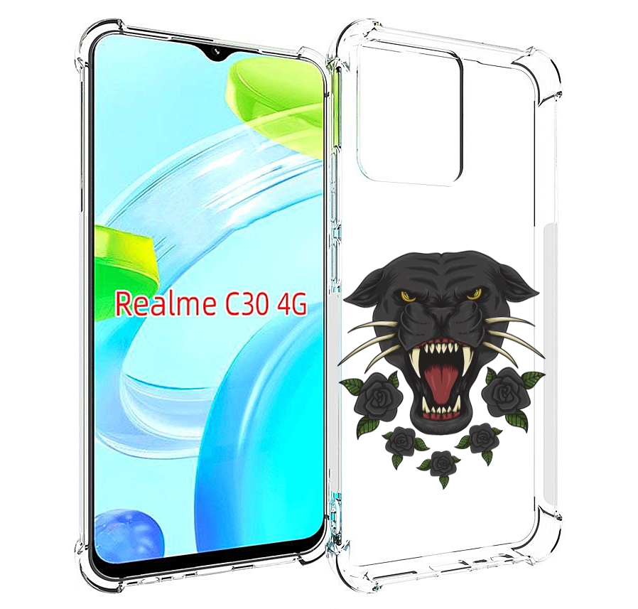 

Чехол MyPads Пантера для Realme C30 4G / Narzo 50i Prime, Прозрачный, Tocco