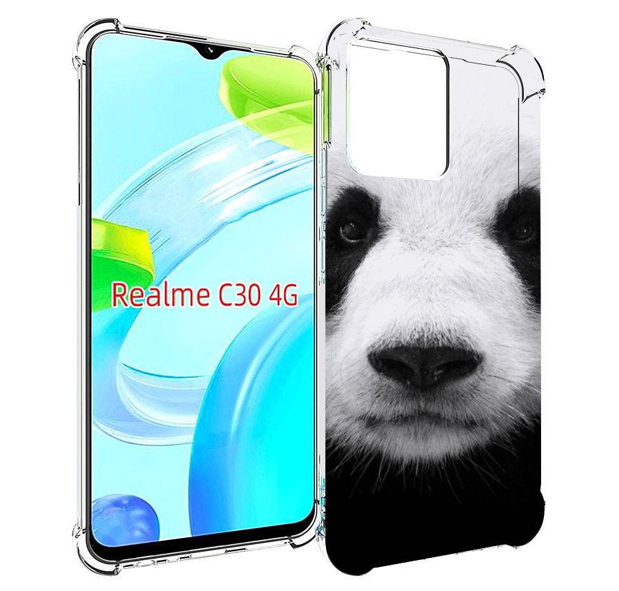 

Чехол MyPads Панда-портрет для Realme C30 4G / Narzo 50i Prime, Прозрачный, Tocco