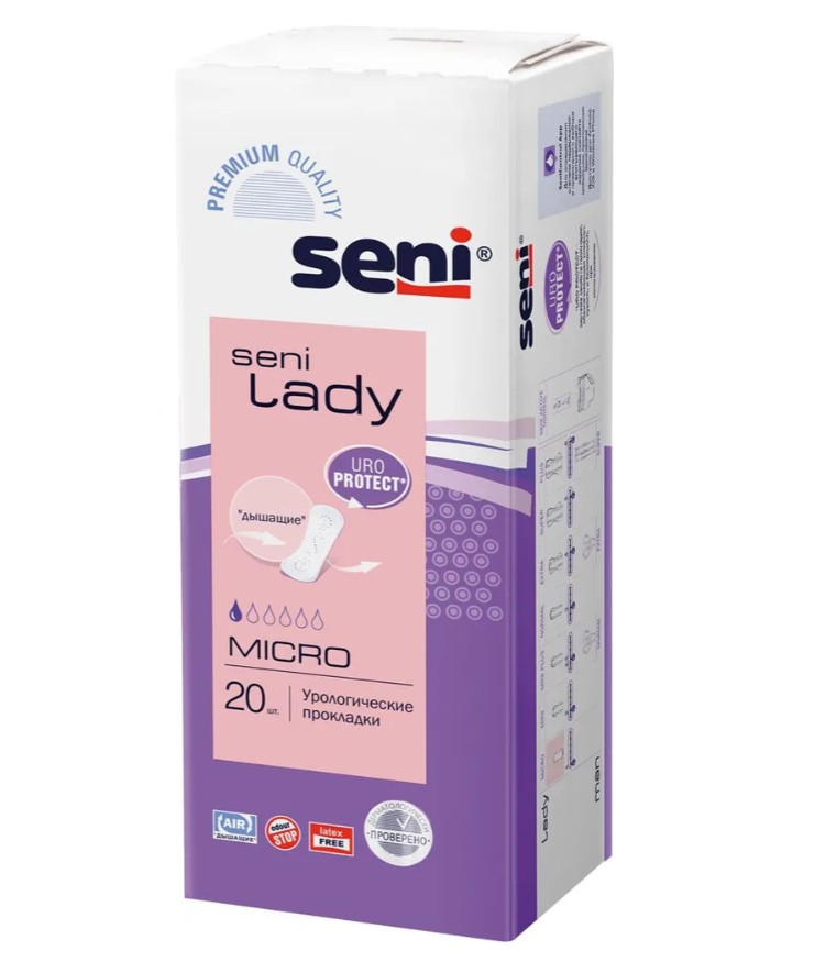 SENI Прокладки урологические Seni Lady Micro 20 шт 679₽