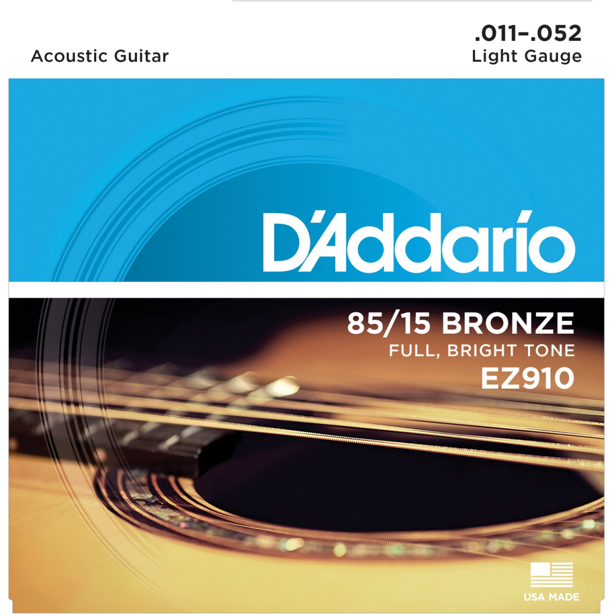 фото Струны для акустической гитары daddario ez910 d'addario