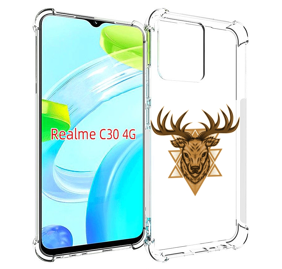 

Чехол MyPads Олень для Realme C30 4G / Narzo 50i Prime, Прозрачный, Tocco