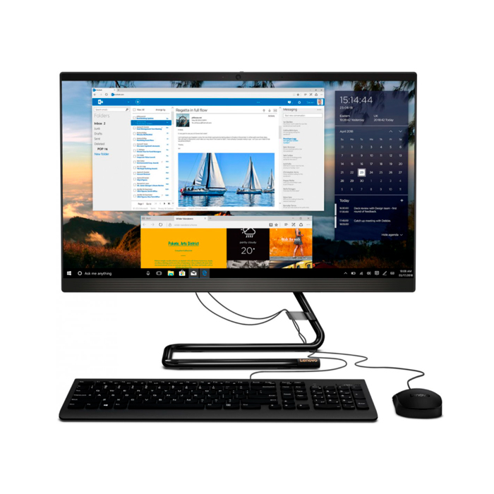 фото Моноблок lenovo aio 3 22ada05 black (f0ex001srk)