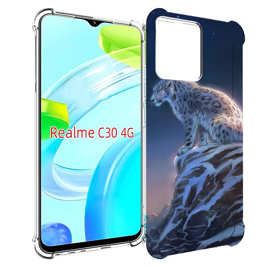 

Чехол MyPads Одинокий-Барс для Realme C30 4G / Narzo 50i Prime, Прозрачный, Tocco