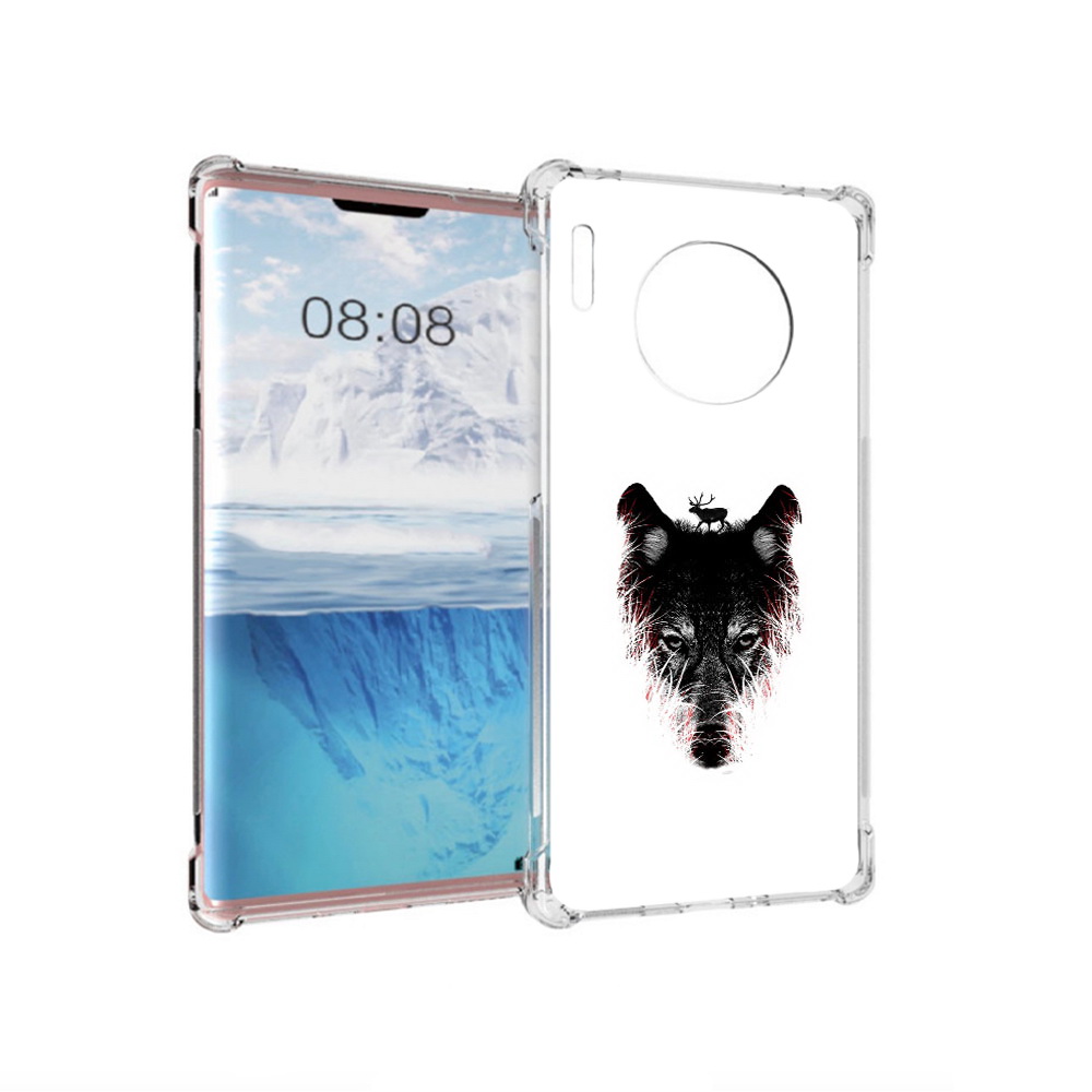 

Чехол MyPads Tocco для Huawei Mate 30 Pro волк в траве, Прозрачный, Tocco