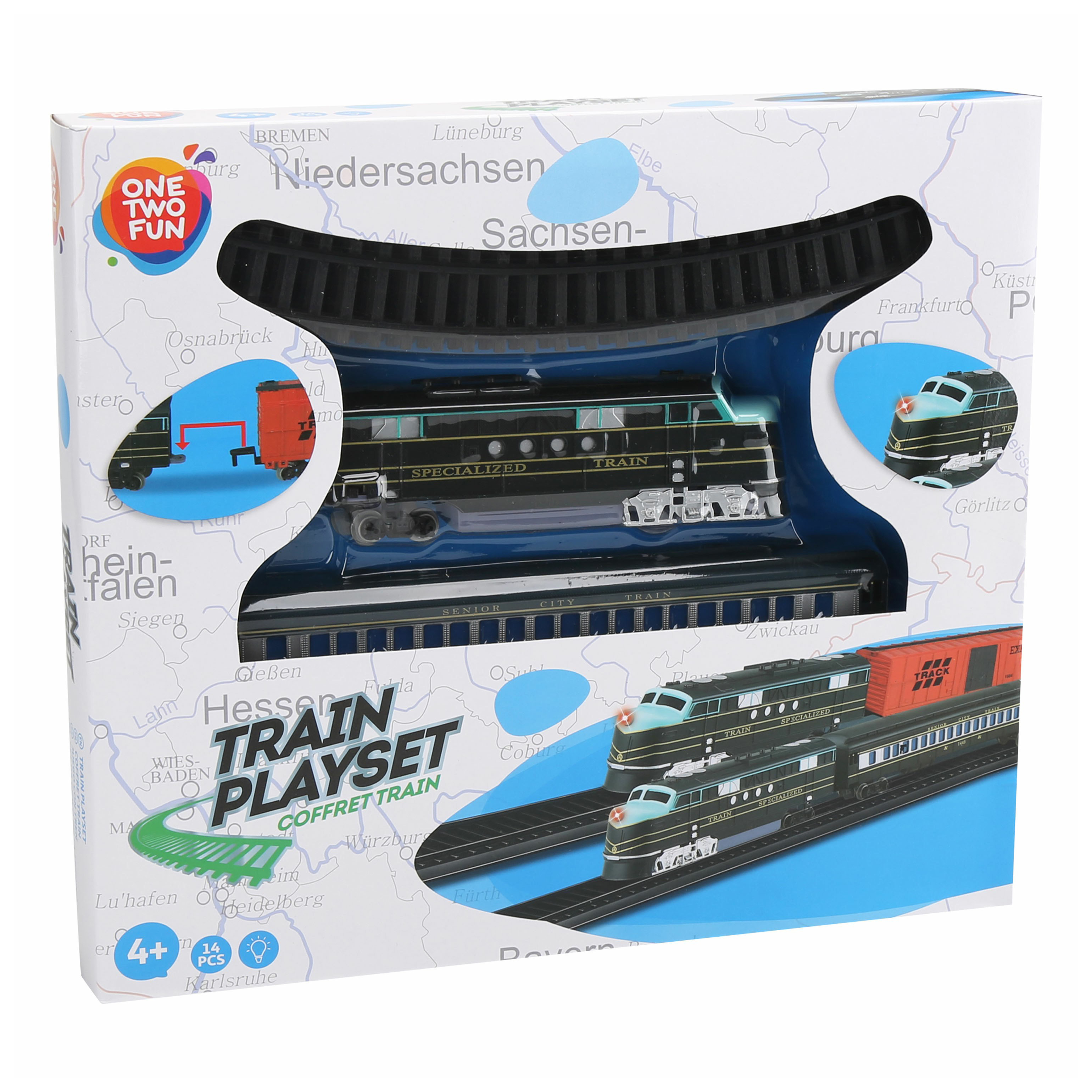 фото Железная дорога one two fun train playset