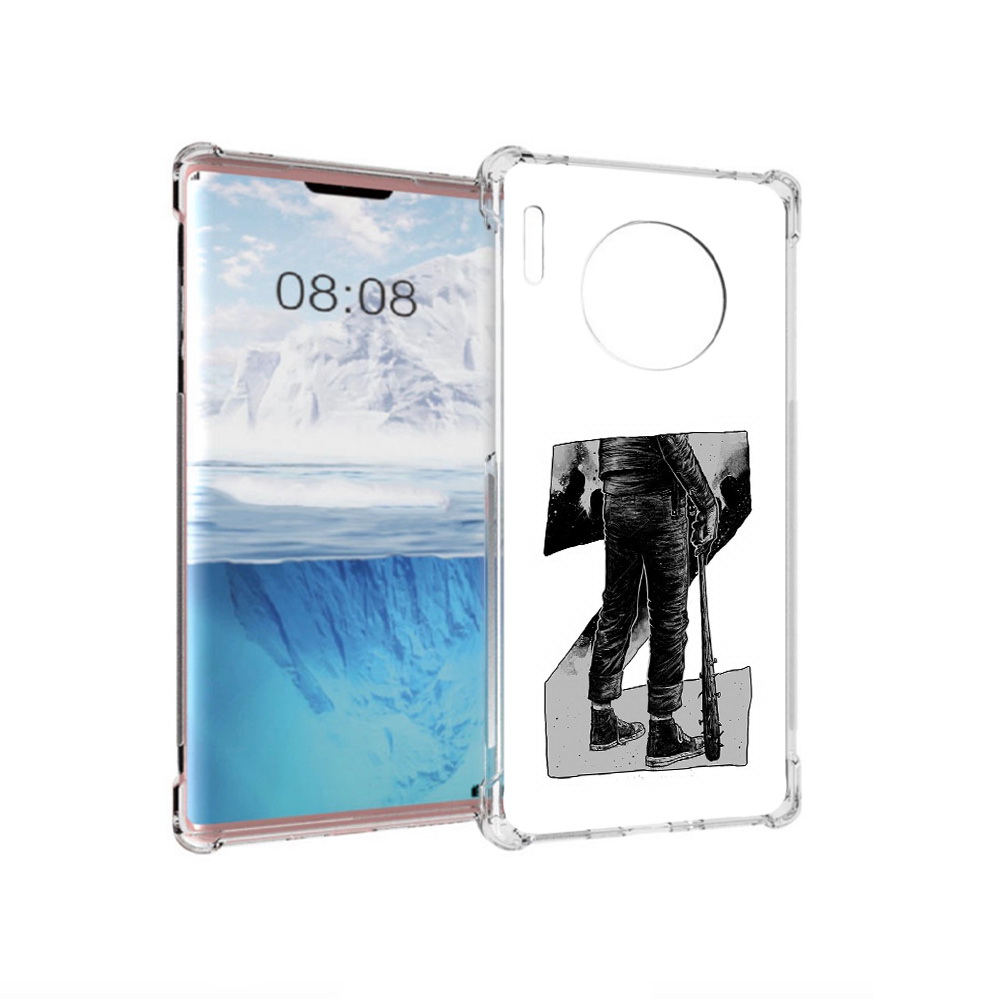 

Чехол MyPads Tocco для Huawei Mate 30 Pro воин черно белый, Tocco