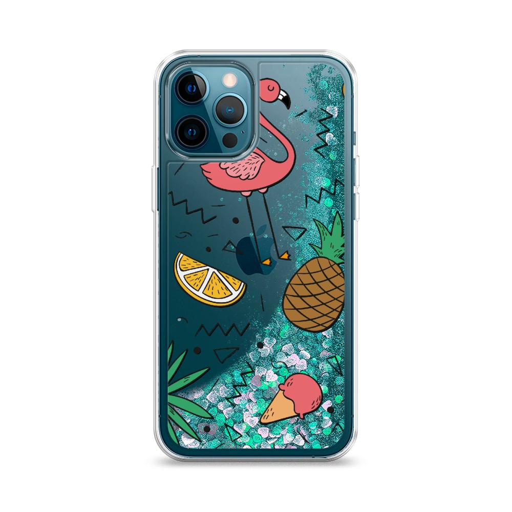 

Жидкий чехол с блестками "Гавайский фон" на Apple iPhone 12 Pro, 12895-1